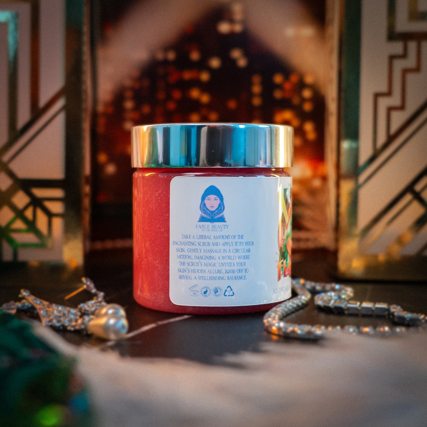 Flapper - Magical Sugar Scrub - Golden Mimosa Fizz, Rouge Raspberries, Satin Vanilla Cream