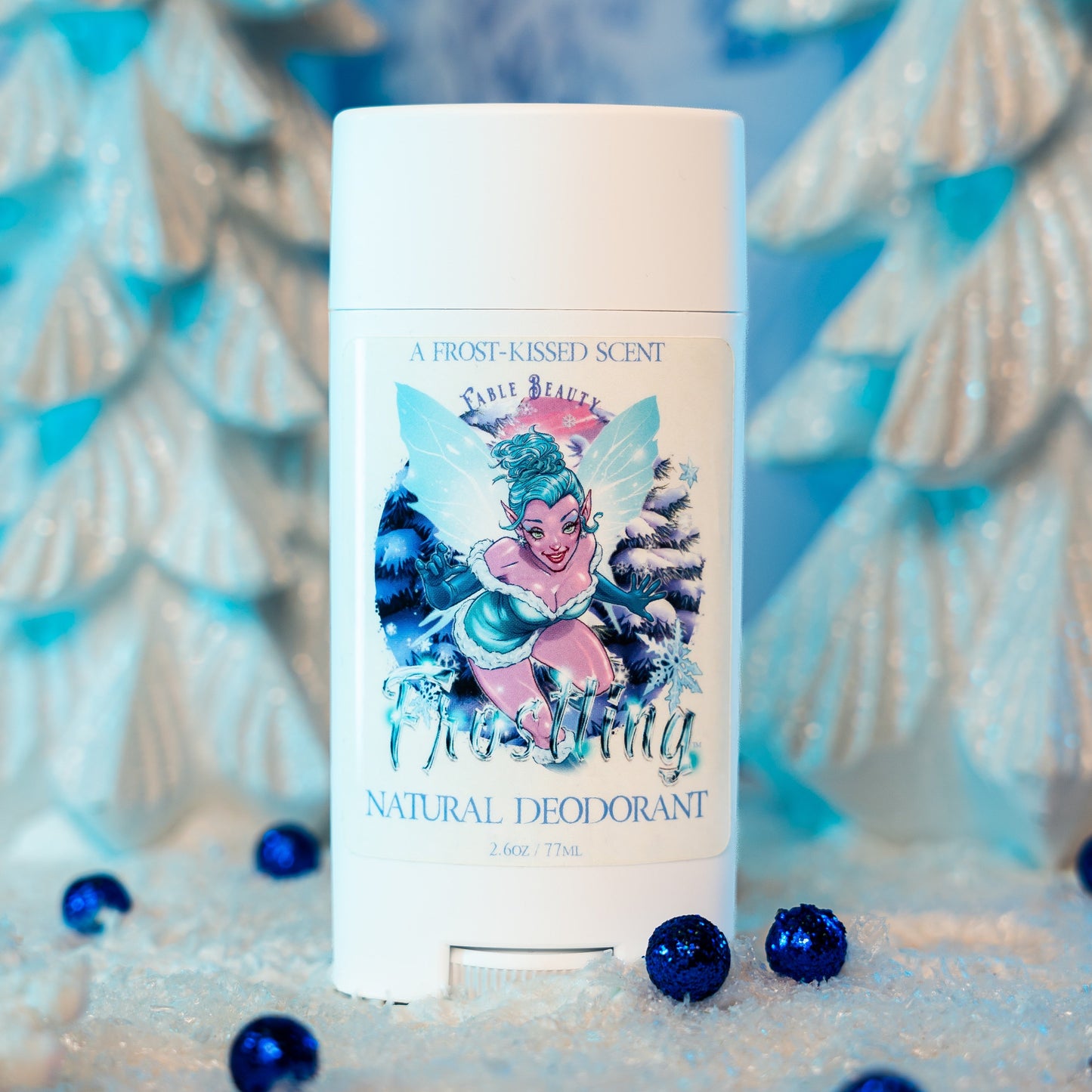 Frostling - Natural Deodorant - Shimmering Snowfall, Icy Vanilla, Sweet Candy Cane