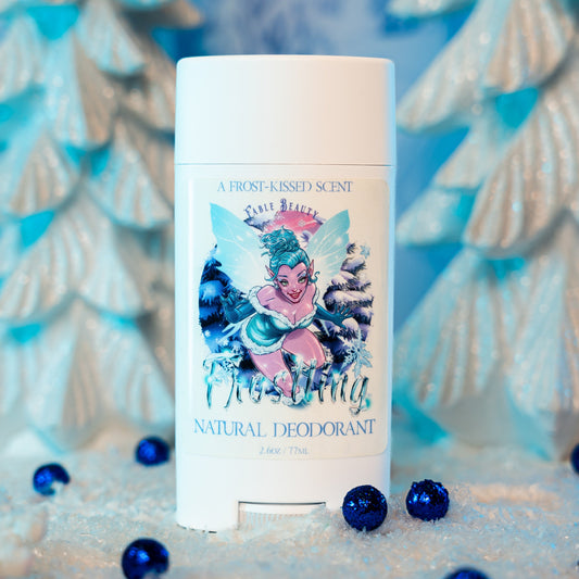 Frostling - Natural Deodorant - Shimmering Snowfall, Icy Vanilla, Sweet Candy Cane