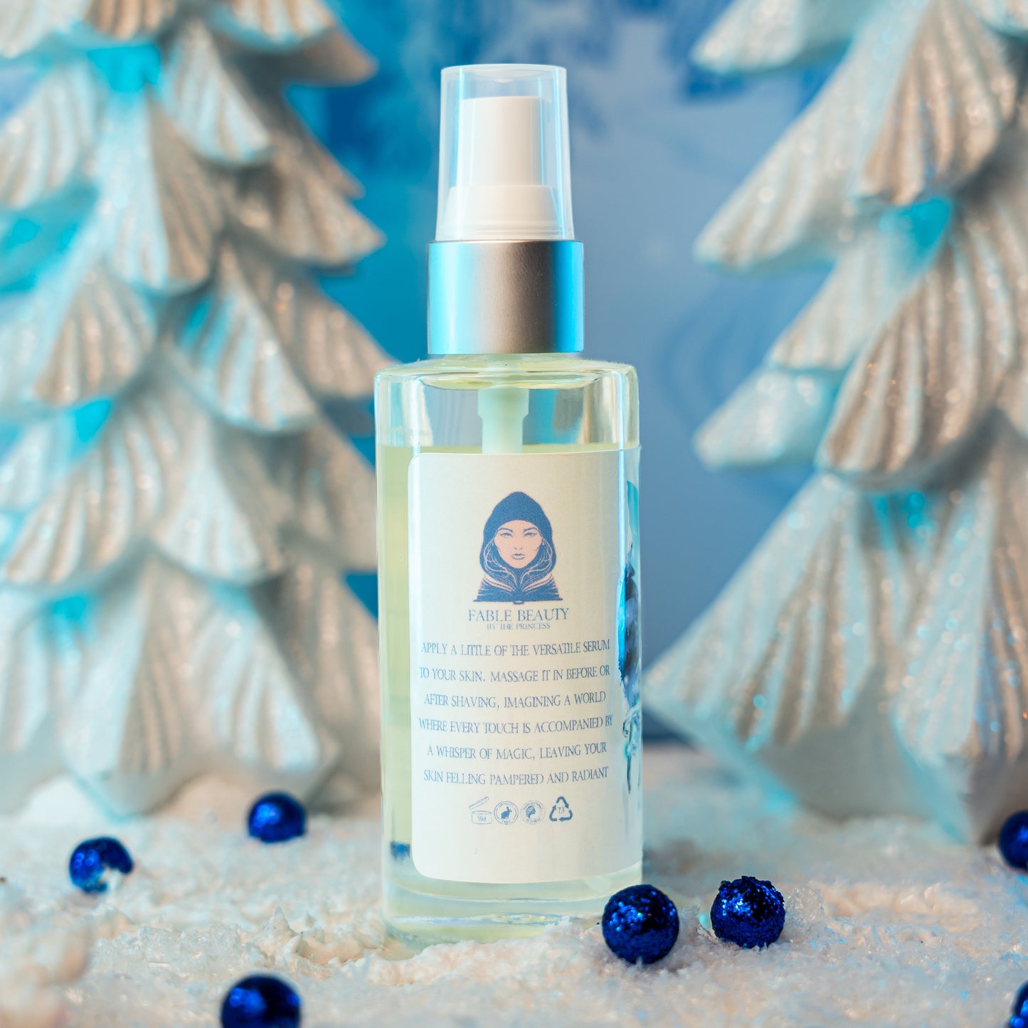 Frostling - Shave Oil Serum - Shimmering Snowfall, Icy Vanilla, Sweet Candy Cane