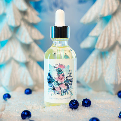 Frostling - Hair Oil Elixir - Shimmering Snowfall, Icy Vanilla, Sweet Candy Cane