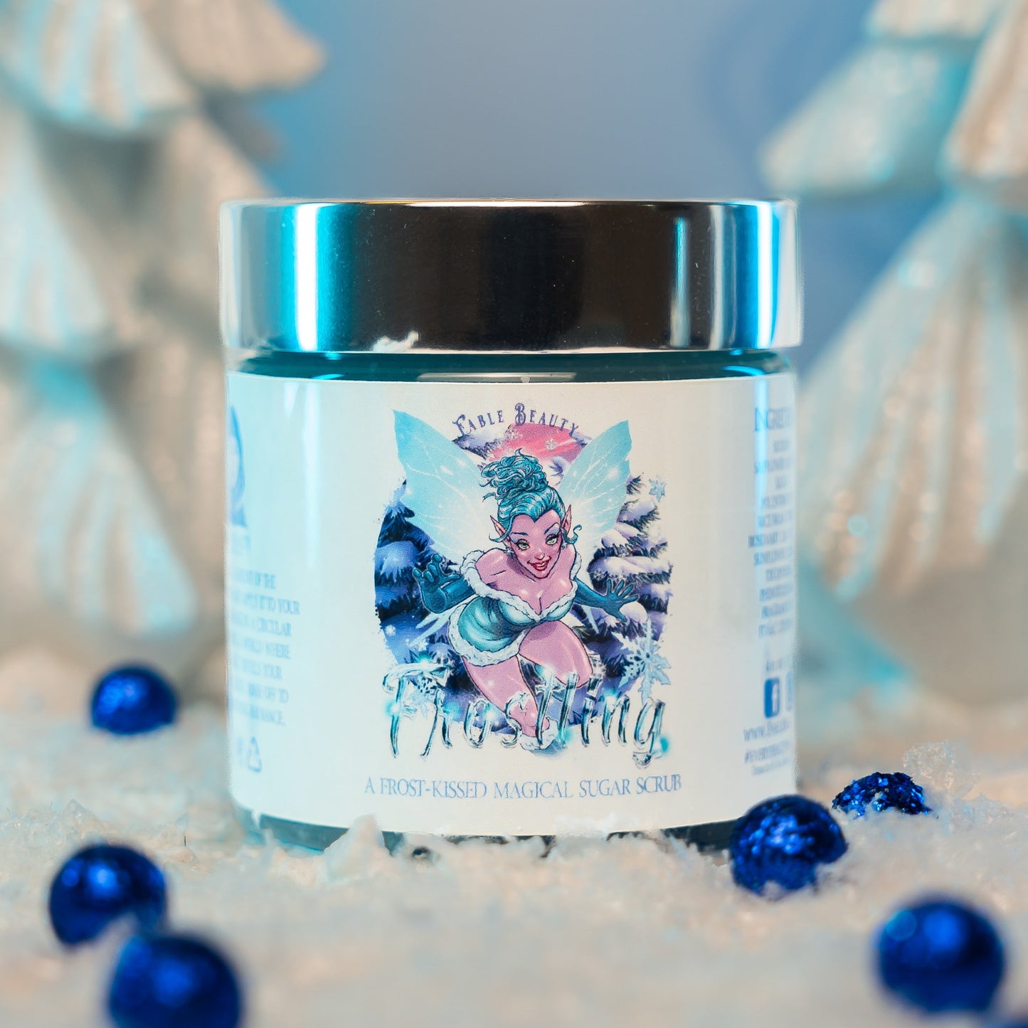 Frostling - Magical Sugar Scrub - Shimmering Snowfall, Icy Vanilla, Sweet Candy Cane