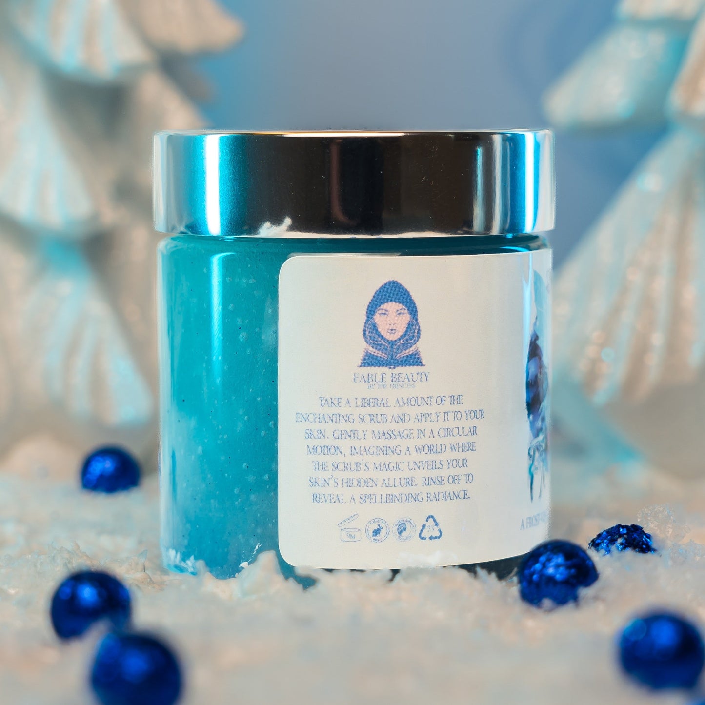 Frostling - Magical Sugar Scrub - Shimmering Snowfall, Icy Vanilla, Sweet Candy Cane