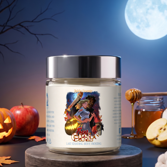 Final Girl Body Frosting whipped moisturizer jar in Sweet Apples, Honey Butter and Coconut Milk scent, Fable Beauty