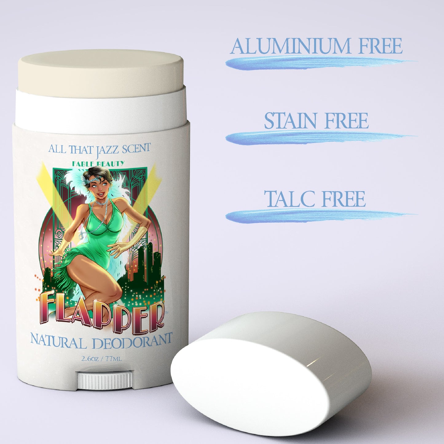 Flapper - Natural Deodorant - Golden Mimosa Fizz, Rouge Raspberries, Satin Vanilla Cream
