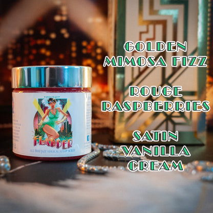 Flapper - Magical Sugar Scrub - Golden Mimosa Fizz, Rouge Raspberries, Satin Vanilla Cream