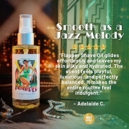 Flapper - Shave Oil Serum - Golden Mimosa Fizz, Rouge Raspberries, Satin Vanilla Cream