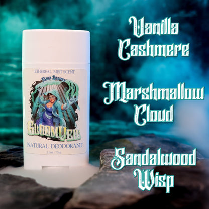 Gloomveil - Natural Deodorant - Vanilla Cashmere, Marshmallow Cloud, Sandalwood Wisp