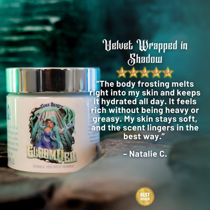 Gloomveil - Body Frosting - Vanilla Cashmere, Marshmallow Cloud, Sandalwood Wisp