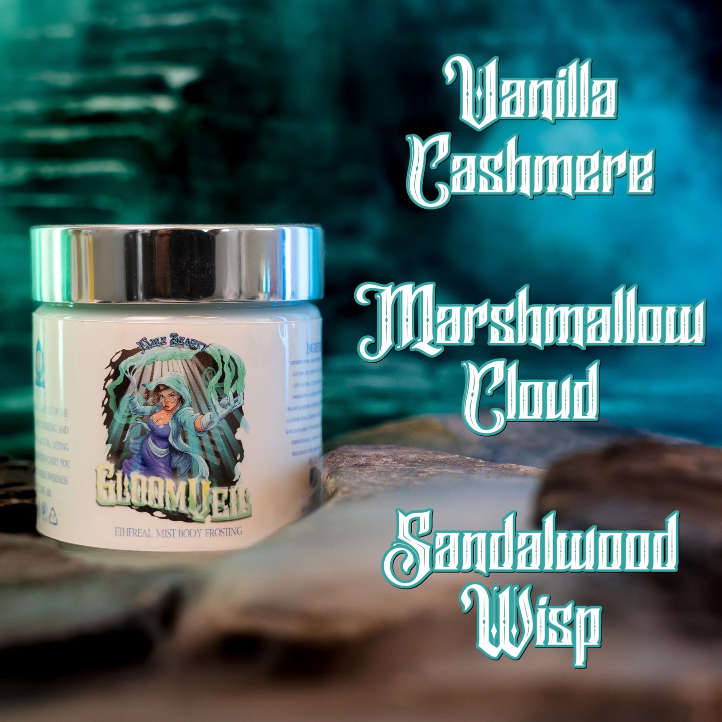 Gloomveil - Body Frosting - Vanilla Cashmere, Marshmallow Cloud, Sandalwood Wisp