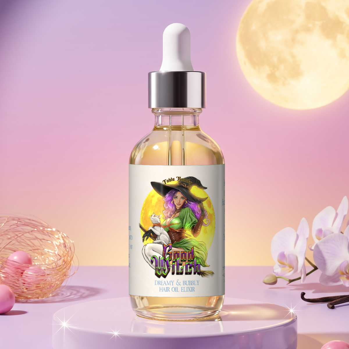 Good Witch - Hair Oil Elixir - Pink Bubblegum, Spun Sugar, Vanilla Orchid