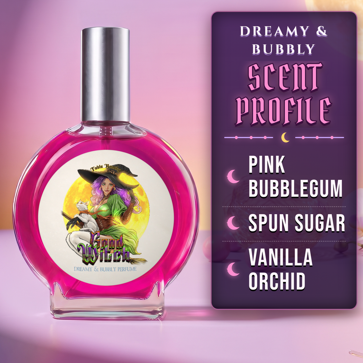 Good Witch - Fragrance & Function Duo - Pink Bubblegum, Spun Sugar, Vanilla Orchid