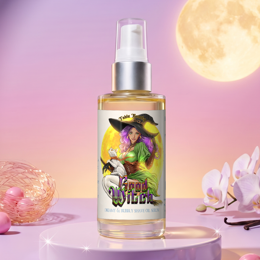 Good Witch - Shave Oil Serum - Pink Bubblegum, Spun Sugar, Vanilla Orchid