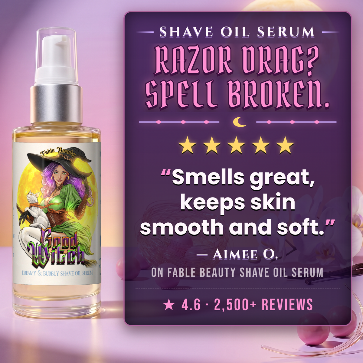 Good Witch - Razor and Radiance Duo - Pink Bubblegum, Spun Sugar, Vanilla Orchid