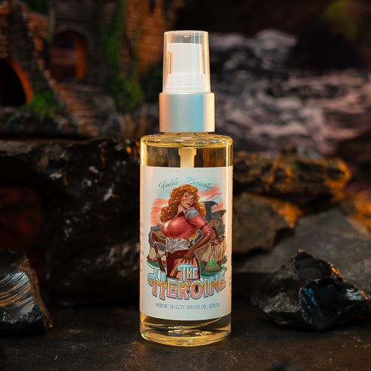 The Heroine - Shave Oil Serum - Golden Vanilla Peach, Smoky Leather, Cashmere Musk