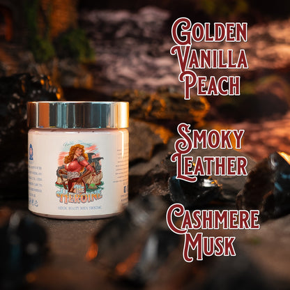 The Heroine - Body Frosting - Golden Vanilla Peach, Smoky Leather, Cashmere Musk