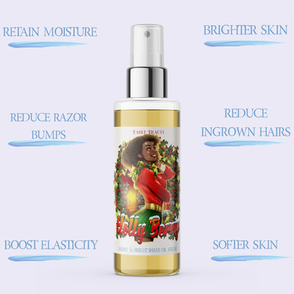 Holly Berry - Shave Oil Serum - Mistletoe, Warm Nutmeg, & Spiced Berries