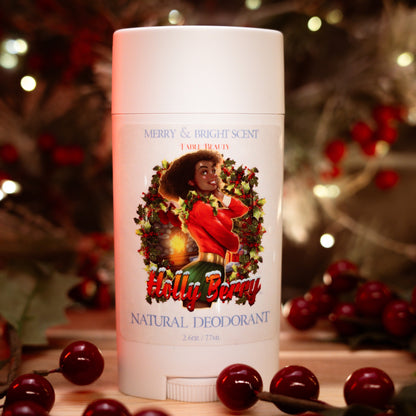 Holly Berry - Natural Deodorant - Mistletoe, Warm Nutmeg, & Spiced Berries