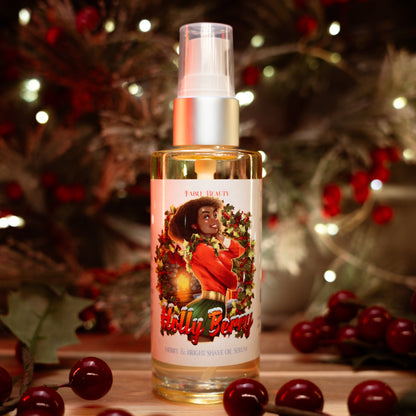 Holly Berry - Shave Oil Serum - Mistletoe, Warm Nutmeg, & Spiced Berries