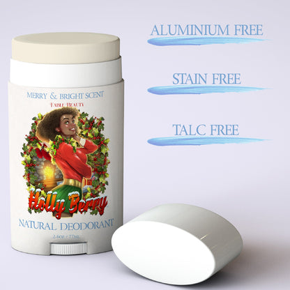 Holly Berry - Natural Deodorant - Mistletoe, Warm Nutmeg, & Spiced Berries
