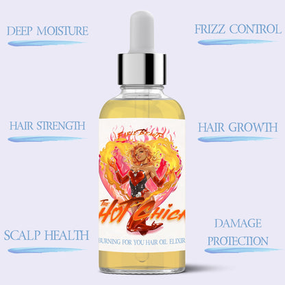 The Hot Chick - Hair Oil Elixir - Blazing Saffron, Juicy Citrus, Sensual Jasmine