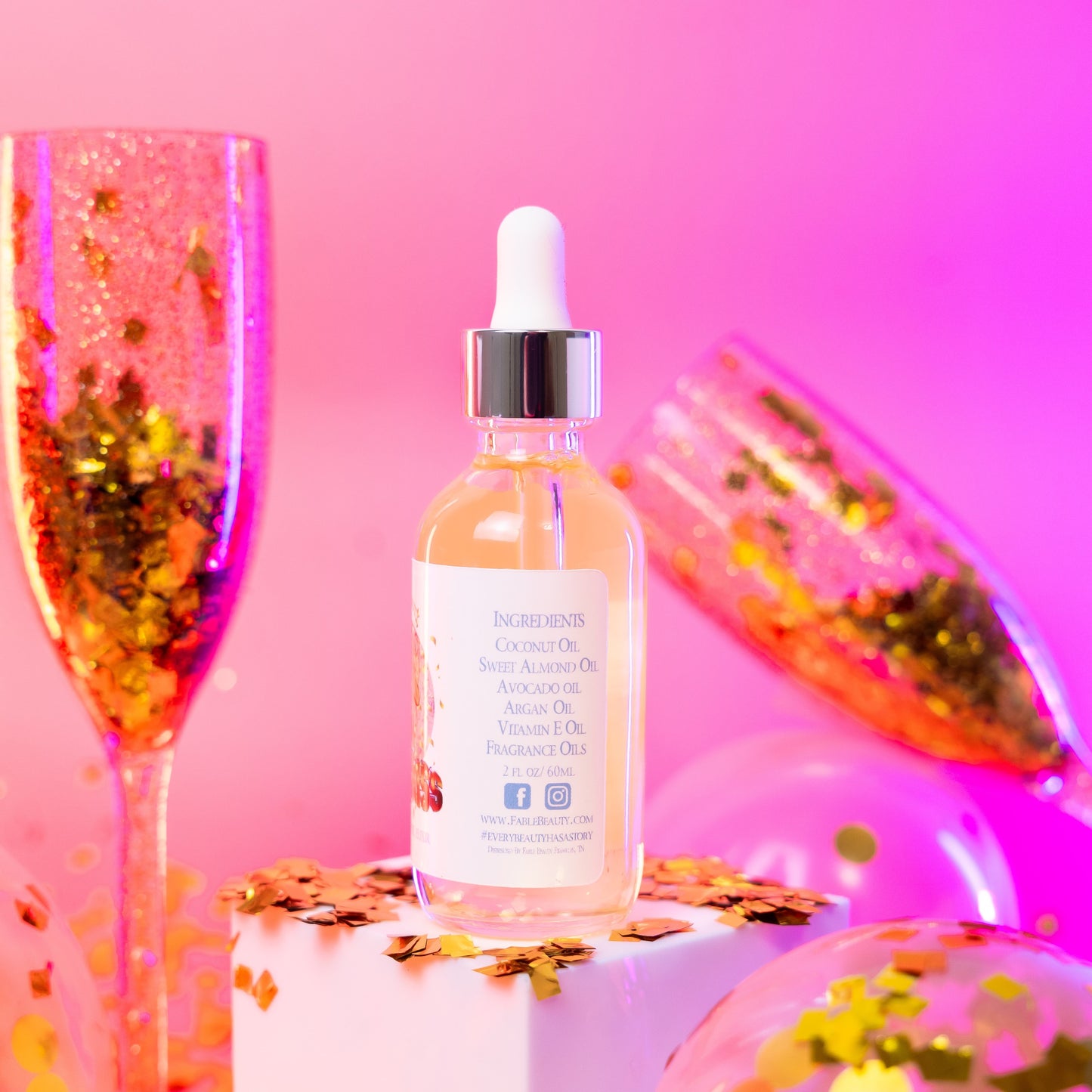 Hourglass - Hair Oil Elixir - Bubbling Champagne, Tart Red Berries, Orange Zest