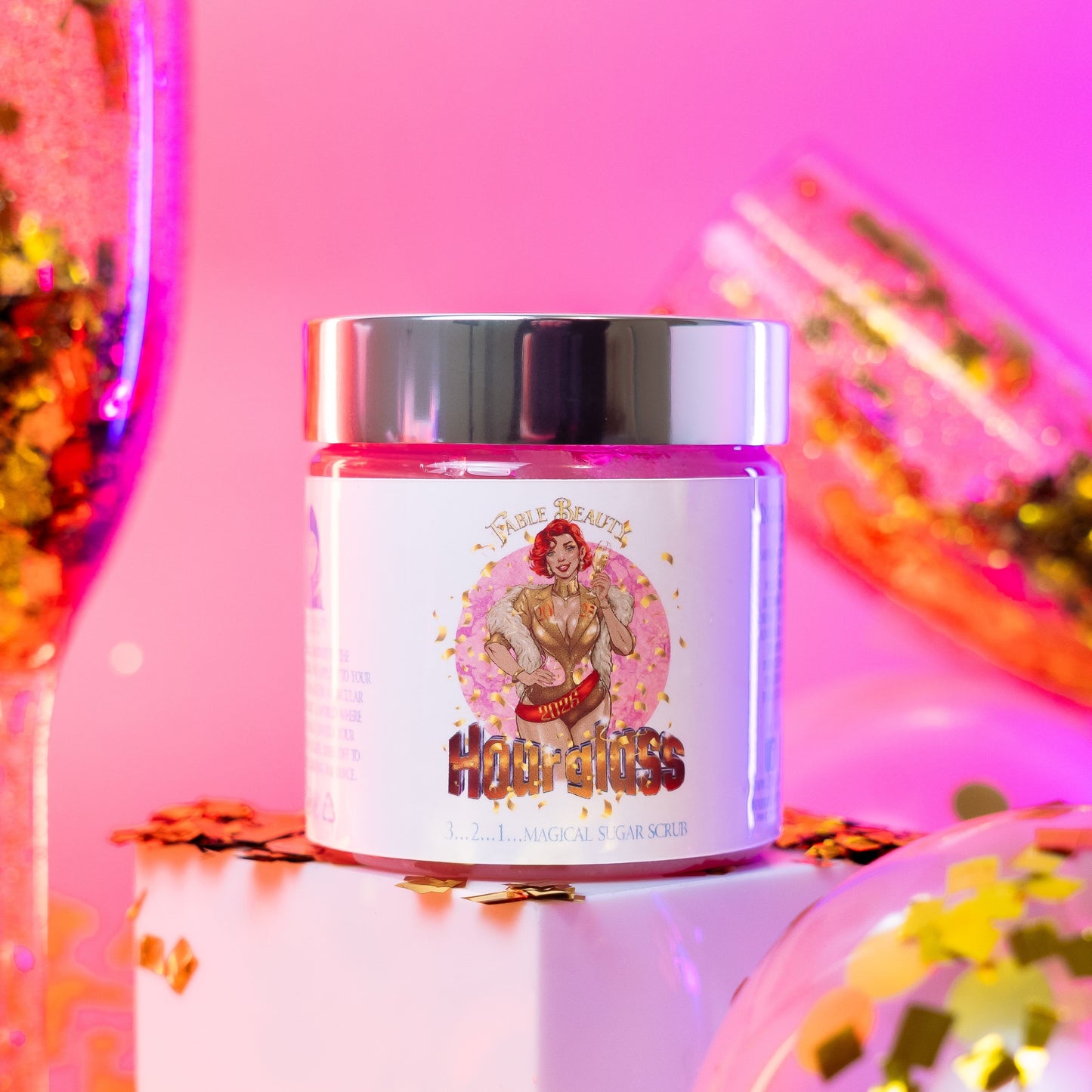 Hourglass - Magical Sugar Scrub - Bubbling Champagne, Tart Red Berries, Orange Zest