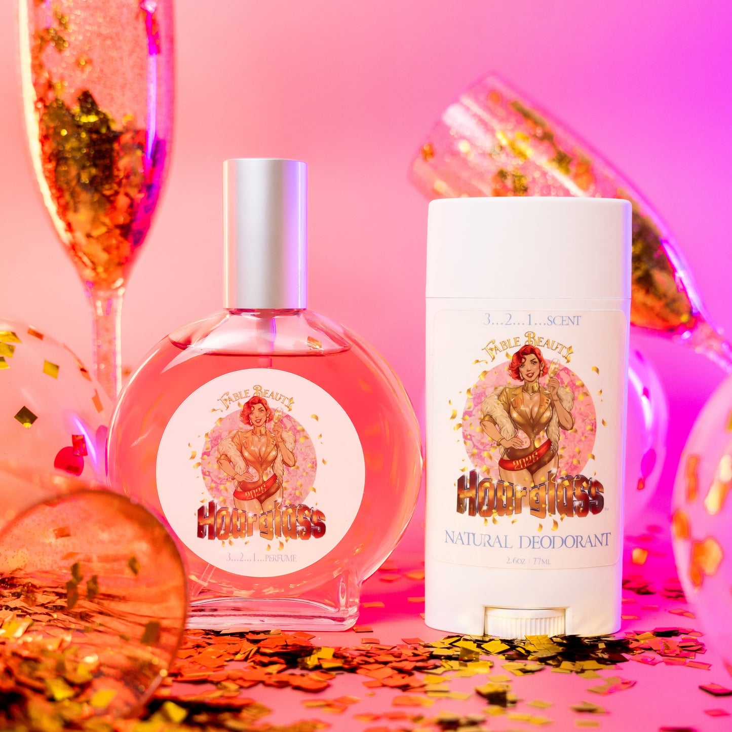 Hourglass - Fragrance & Function Duo - Bubbling Champagne, Tart Red Berries, Orange Zest