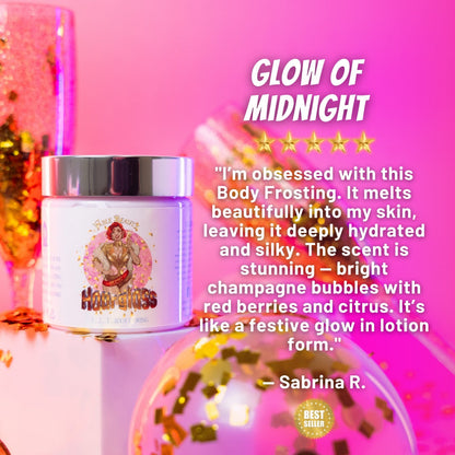 Hourglass - Body Frosting - Bubbling Champagne, Tart Red Berries, Orange Zest