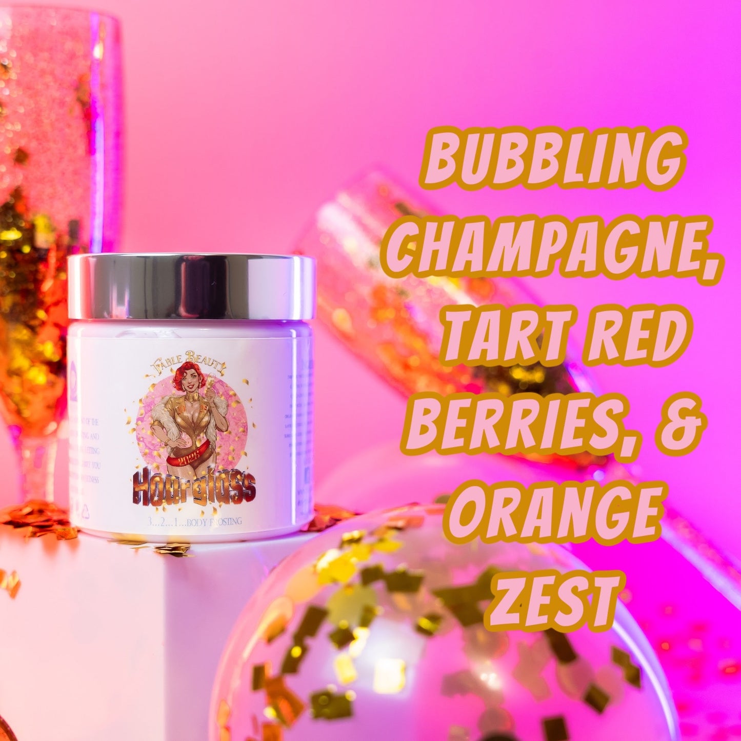 Hourglass - Polish & Pamper Duo - Bubbling Champagne, Tart Red Berries, Orange Zest