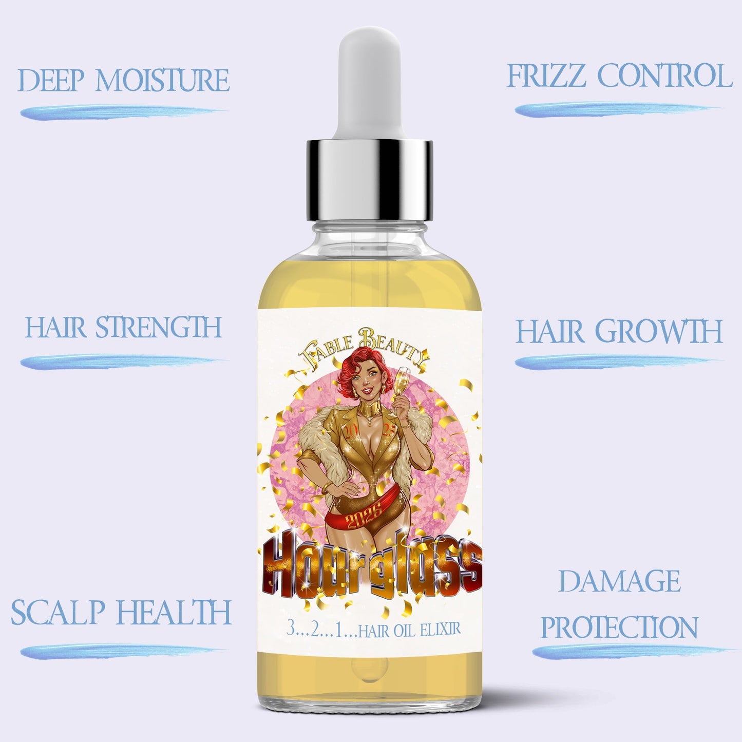 Hourglass - Hair Oil Elixir - Bubbling Champagne, Tart Red Berries, Orange Zest