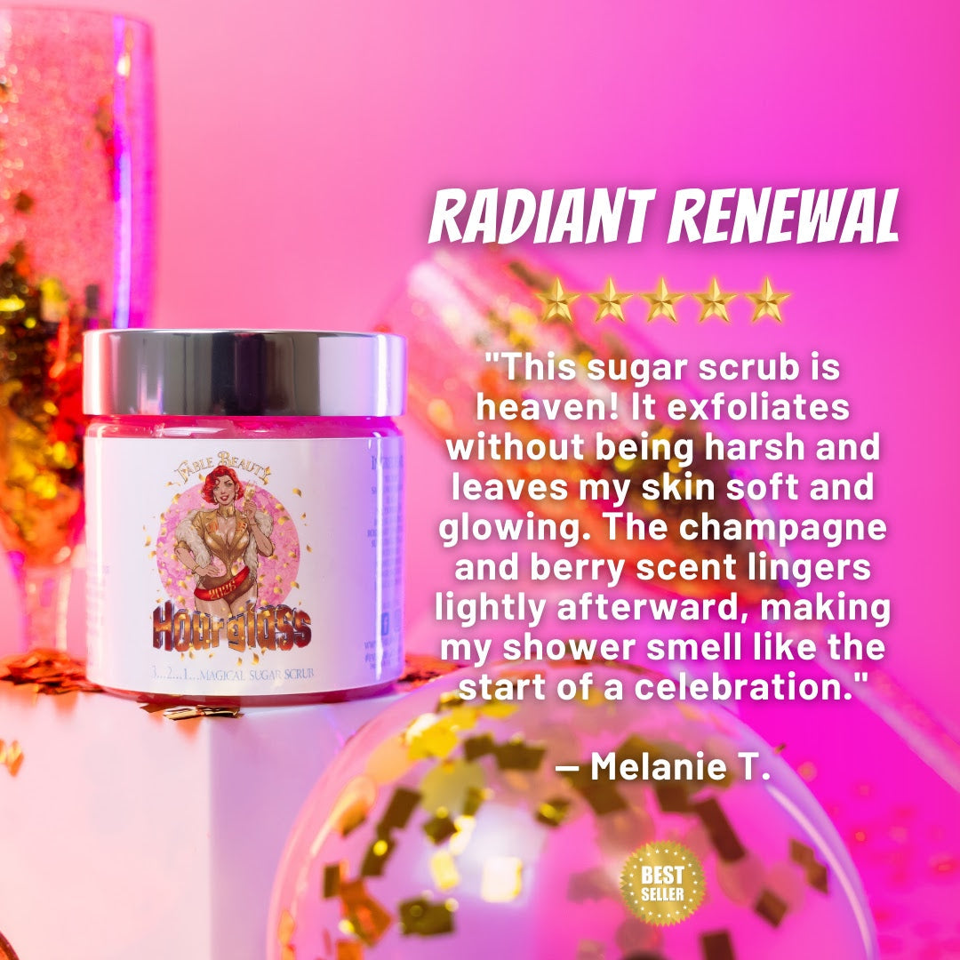 Hourglass - Polish & Pamper Duo - Bubbling Champagne, Tart Red Berries, Orange Zest