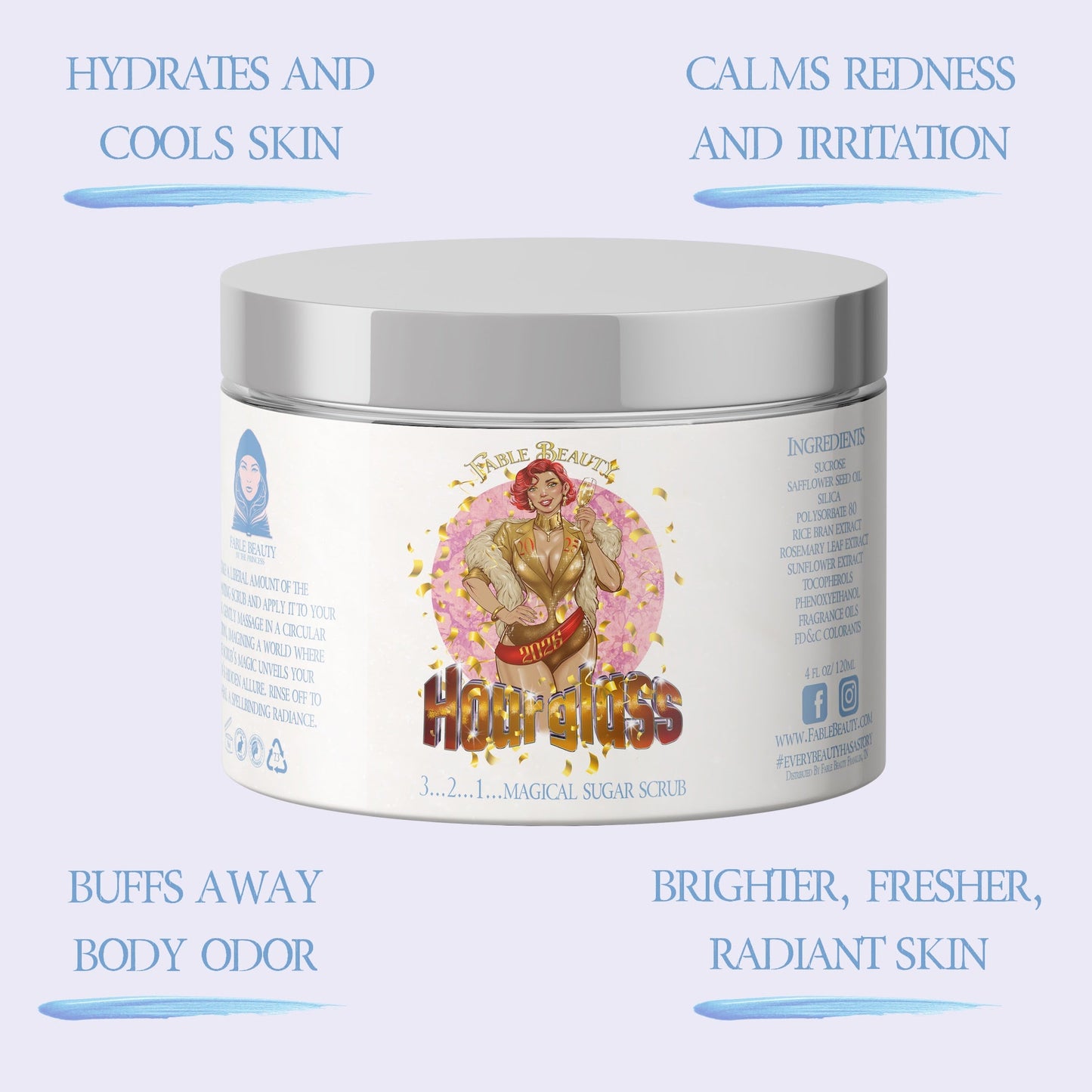 Hourglass - Polish & Pamper Duo - Bubbling Champagne, Tart Red Berries, Orange Zest