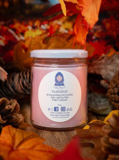 Autumn - Beauty Box w/ Candle - Cinnamon Apples, Fallen Leaves, Orange Peel