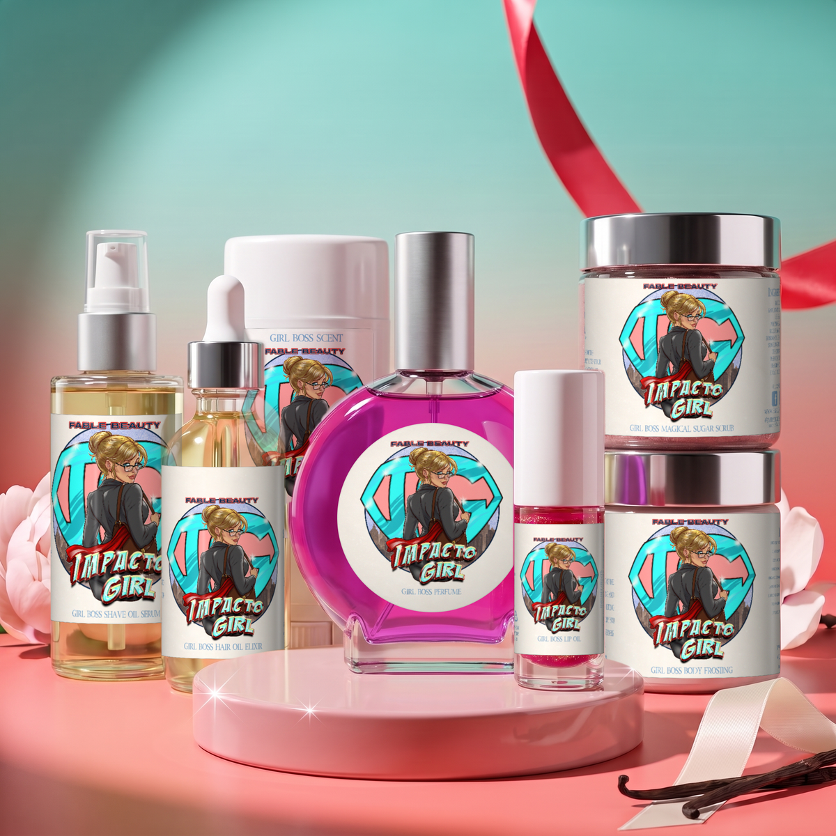 Impacto Girl - Beauty Box - Blush Peony, Silky Vanilla, Delicate Magnolia Blossom