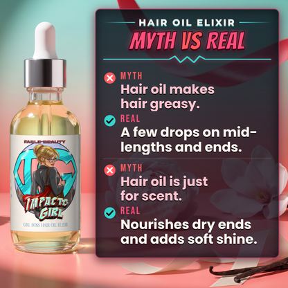 Impacto Girl - Hair Oil Elixir - Blush Peony, Silky Vanilla, Delicate Magnolia Blossom