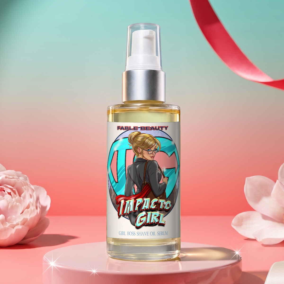 Impacto Girl - Shave Oil Serum - Blush Peony, Silky Vanilla, Delicate Magnolia Blossom