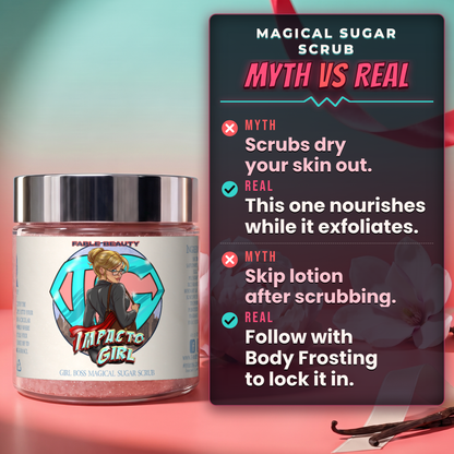 Impacto Girl - Magical Sugar Scrub - Blush Peony, Silky Vanilla, Delicate Magnolia Blossom