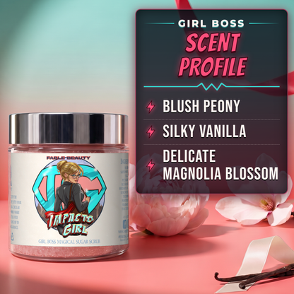 Impacto Girl - Magical Sugar Scrub - Blush Peony, Silky Vanilla, Delicate Magnolia Blossom