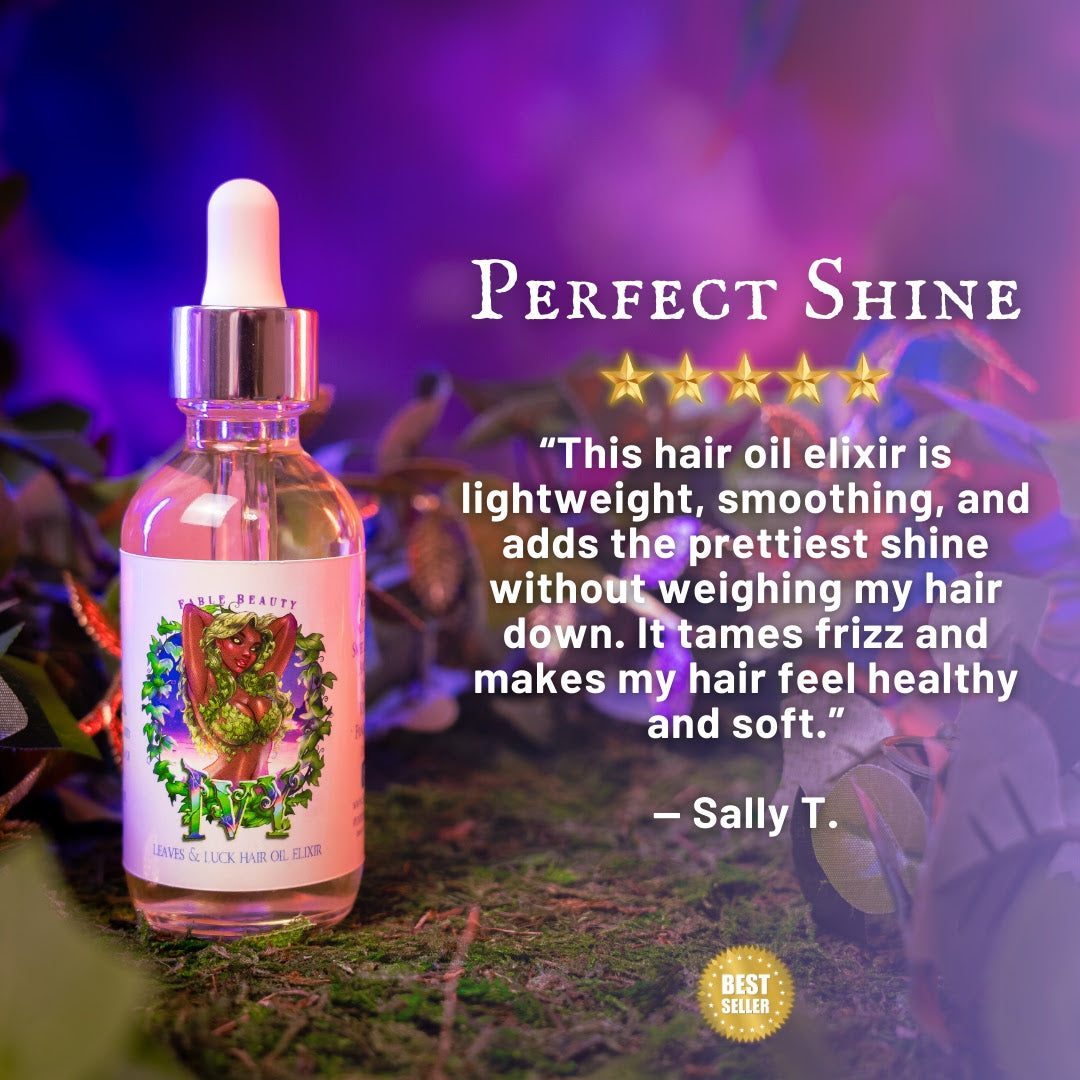 Ivy - Hair Oil Elixir - Black Tea Leaves, Warm Vanilla Shea, Lemon Infused Honey