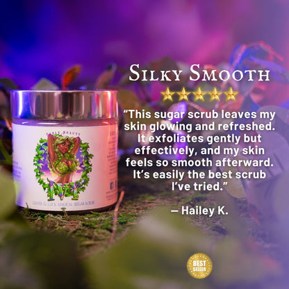 Ivy - Magical Sugar Scrub - Black Tea Leaves, Warm Vanilla Shea, Lemon Infused Honey