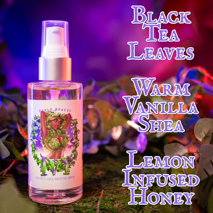 Ivy - Shave Oil Serum - Black Tea Leaves, Warm Vanilla Shea, Lemon Infused Honey