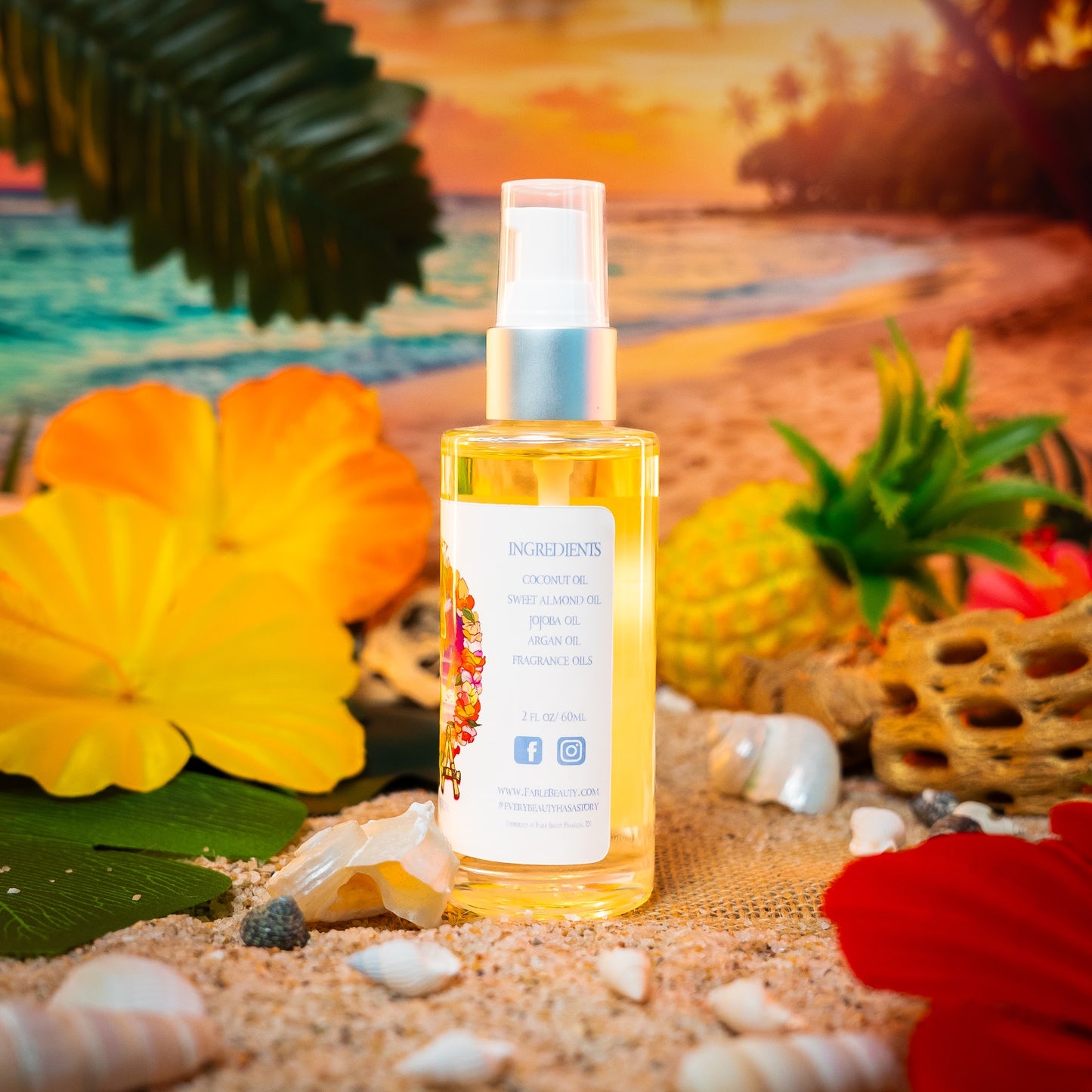 Kona - Shave Oil Serum - Sun-Kissed Coffee Beans, Bamboo Coconut Breeze, Silky Almond Cream