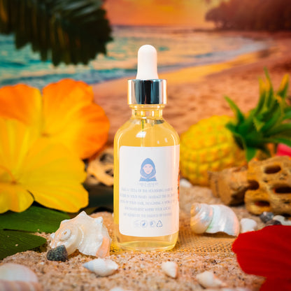 Kona - Hair Oil Elixir - Sun-Kissed Coffee Beans, Bamboo Coconut Breeze, Silky Almond Cream