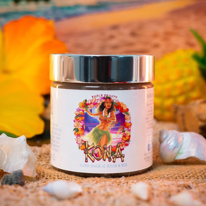 Kona - Magical Sugar Scrub - Sun-Kissed Coffee Beans, Bamboo Coconut Breeze, Silky Almond Cream