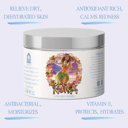 Kona - Body Frosting - Sun-Kissed Coffee Beans, Bamboo Coconut Breeze, Silky Almond Cream