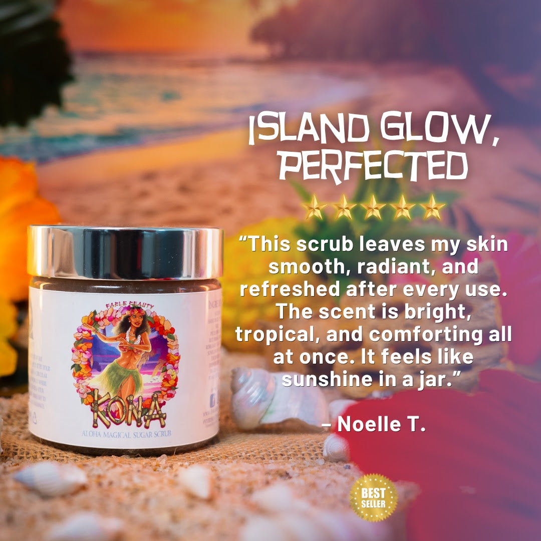 Kona - Polish & Pamper Duo - Sun-Kissed Coffee Beans, Bamboo Coconut Breeze, Silky Almond Cream