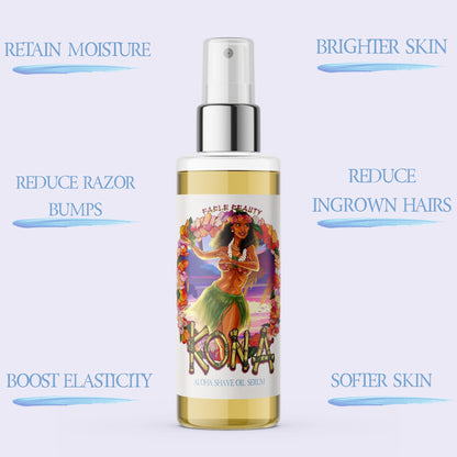 Kona - Razor and Radiance Duo - Sun-Kissed Coffee Beans, Bamboo Coconut Breeze, Silky Almond Cream