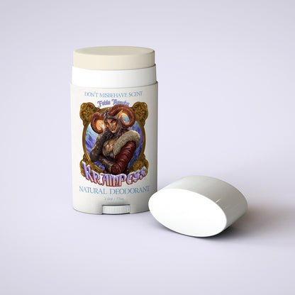 Krampess - Natural Deodorant - Dark Evergreens, Winter Berries, Icy Musk, Snow Covered Peaches