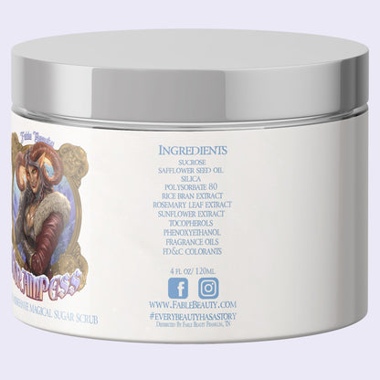 Krampess - Magical Sugar Scrub - Dark Evergreens, Winter Berries, Icy Musk, Snow Covered Peaches